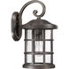 Crusade 1 Light 18 inch Palladian Bronze Outdoor Wall Lantern