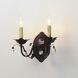 Elegante 2 Light 12 inch Oil Rubbed Bronze Wall Sconce Wall Light