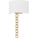 Baynes Wall Sconce Wall Light in Brushed Gold, Small