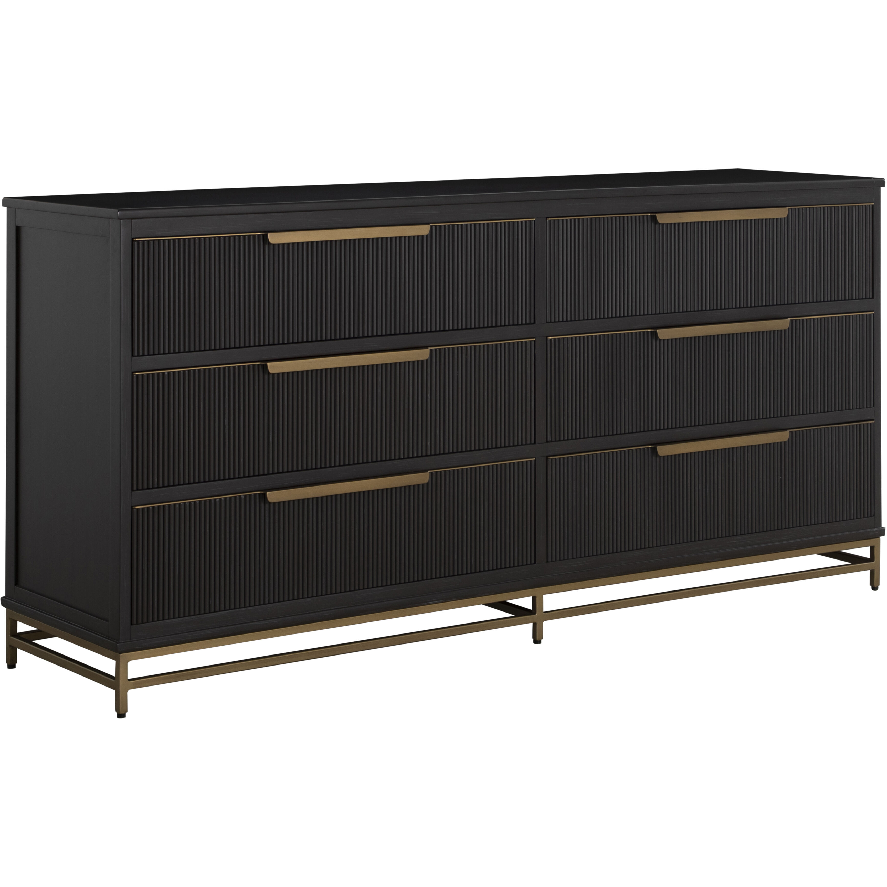 Riggs Stained Gold and Sesame Black Dresser