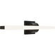 Flatte LED 24 inch Black Chrome Bath Vanity & Wall Light in Black/Chrome, dweLED