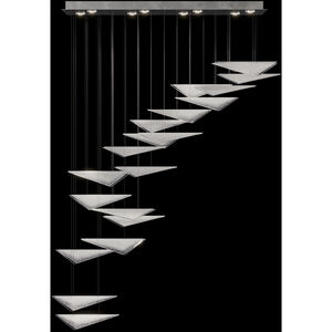 Volo 8 Light 60.5 inch Silver Pendant Ceiling Light