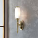 Dryden LED 4 inch Polished Brass Bath Light Wall Light