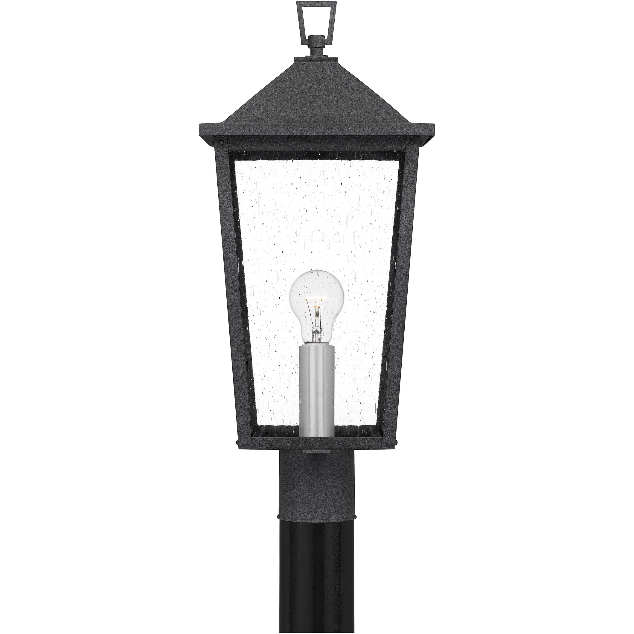 Stoneleigh 1 Light 22 inch Mottled Black Outdoor Post Lantern