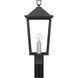 Stoneleigh 1 Light 22 inch Mottled Black Outdoor Post Lantern