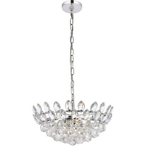 Emilia 5 Light 18 inch Chrome Pendant Ceiling Light
