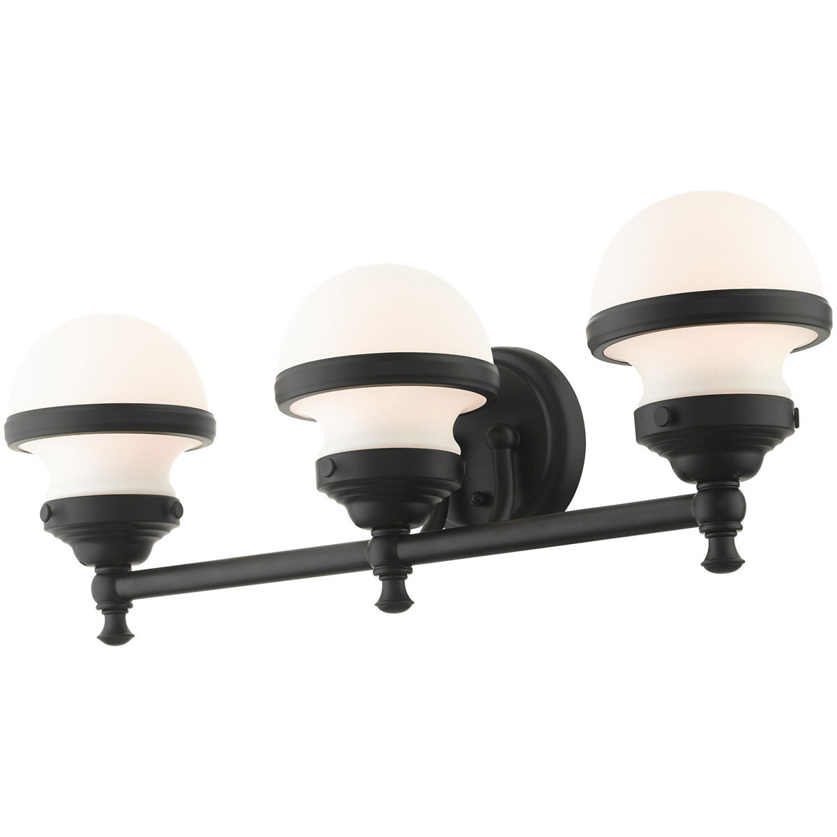 Oldwick 3 Light 24 inch Black Vanity Sconce Wall Light