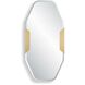 Makari 47.5 X 23.75 inch Antique Brass Mirror