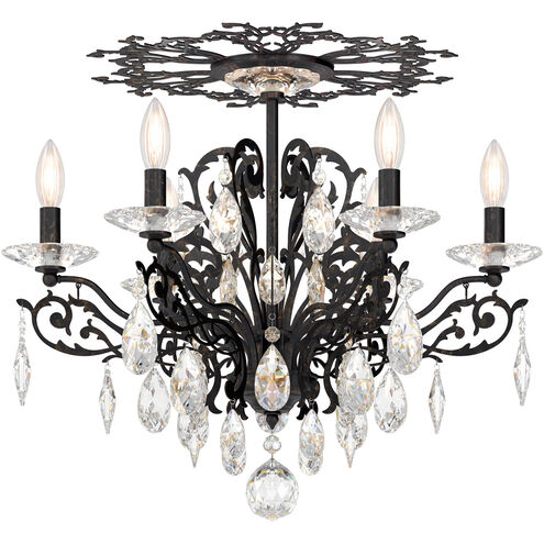 Filigrae 6 Light Heirloom Bronze Semi-Flush Mount Ceiling Light