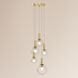 Bubbles 5 Light 26 inch Satin Brass Chandelier Ceiling Light