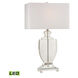 Juniper 26 inch 9.5 watt Clear Table Lamp Portable Light