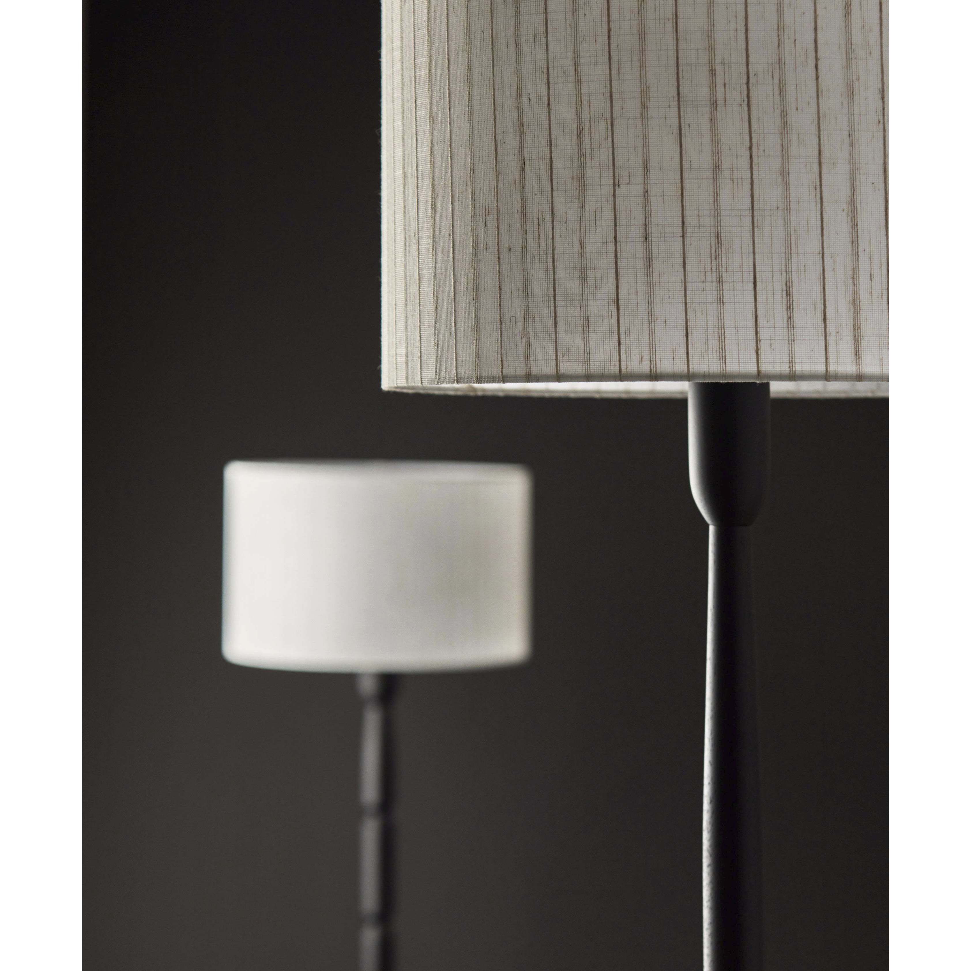 Nigel 61 inch 100.00 watt Black Wood Floor Lamp Portable Light