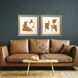 Abstract Collection Orange Framed Art