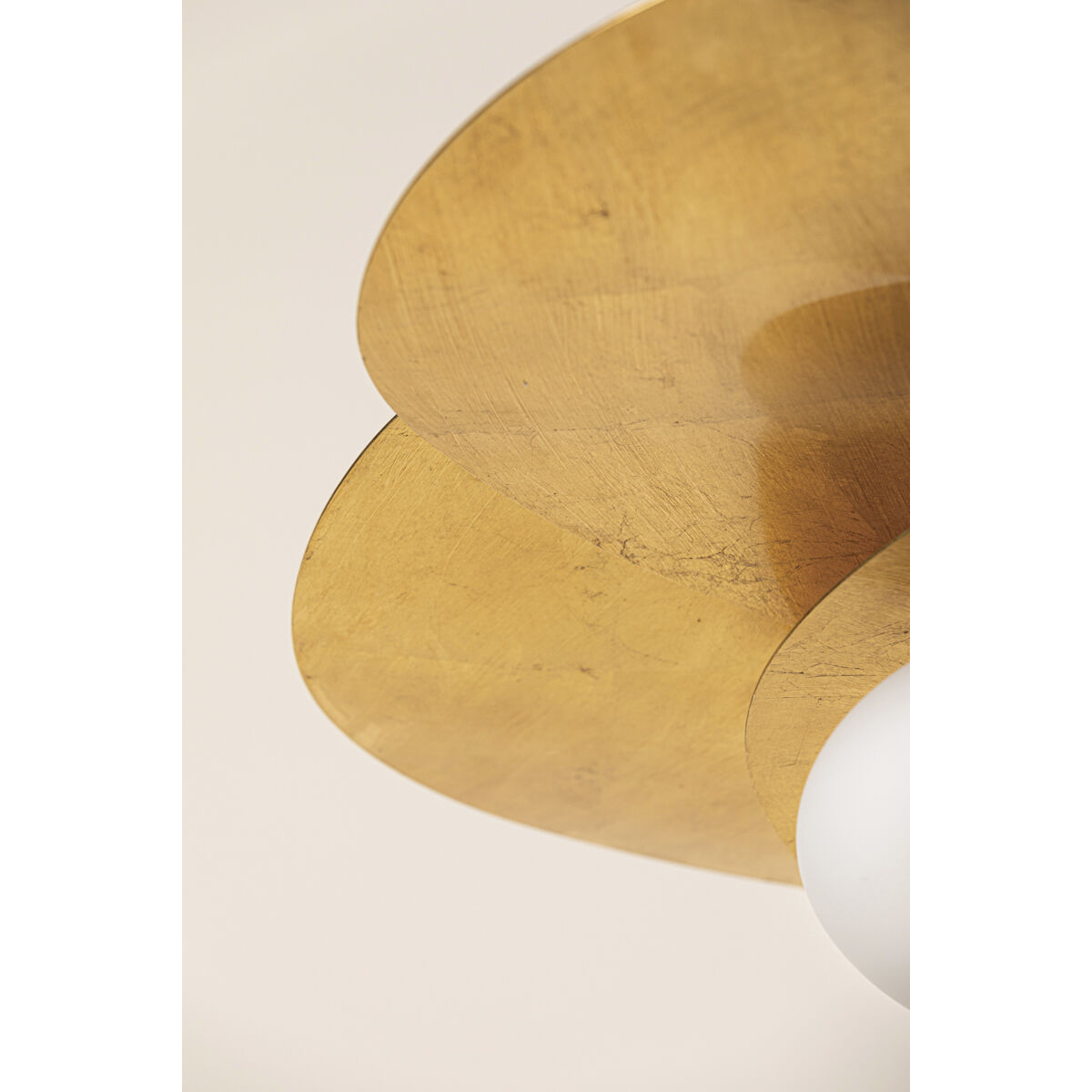 Allida 1 Light 30 inch Vintage Gold Leaf Pendant Ceiling Light