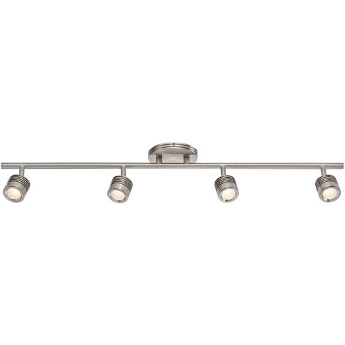 Vector 4 Light 120-240-277V Brushed Nickel Track Lighting Ceiling Light, dweLED