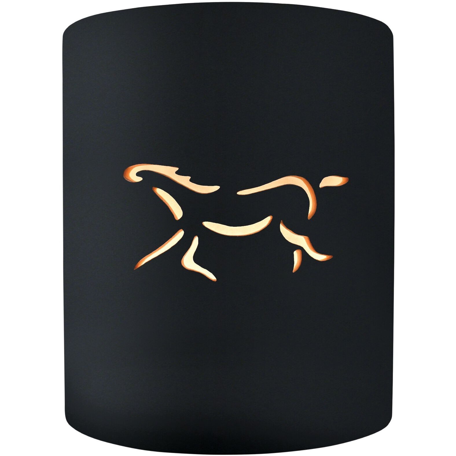 Sun Dagger LED 8 inch Gloss Black and Matte White Wall Sconce Wall Light