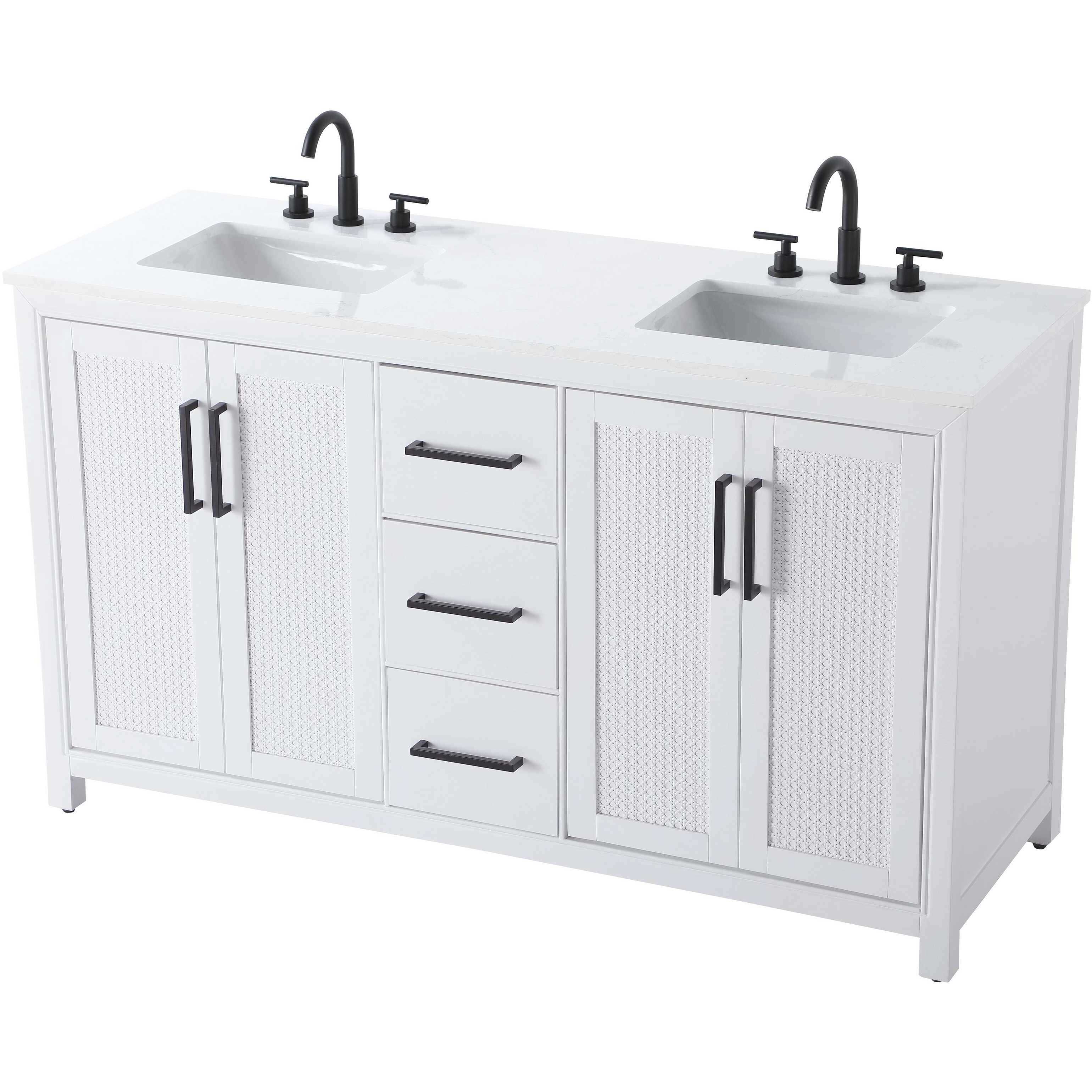 Alina 60 X 34 inch White Bathroom Vanity Cabinet