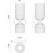 Alora Mood Nelly 2 Light 4 inch Matte Black and Glossy Ribbed Opal Glass Bath Vanity Wall Light in Glossy Opal Ribbed Glass Shade
