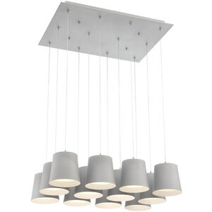 Borto LED 20 inch Grey Chandelier Ceiling Light