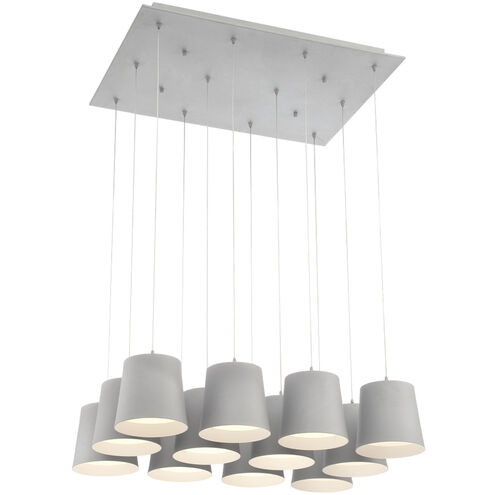 Borto LED 20 inch Grey Chandelier Ceiling Light