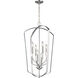 Romee 8 Light 18 inch Brushed Nickel Foyer Pendant Ceiling Light, Large