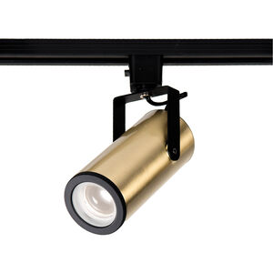 Silo 1 Light 120 Brushed Brass Track Head Ceiling Light in 3000K, H Track