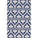 Zuna 156 X 108 inch Violet, Cream Rug