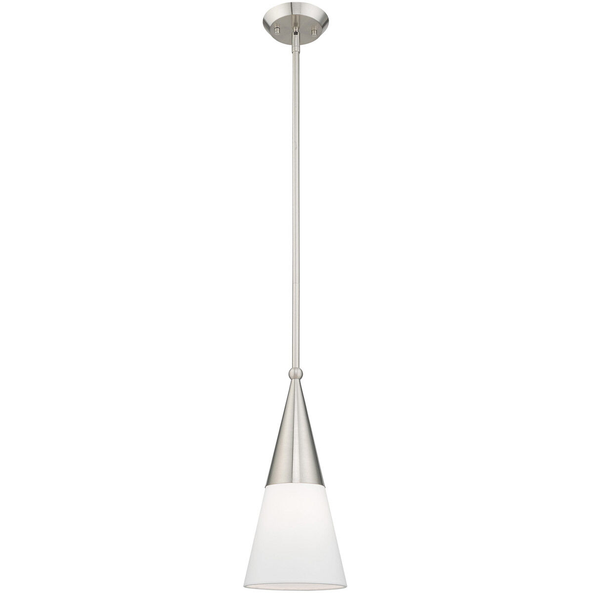 Stockholm 1 Light 7 inch Brushed Nickel Mini Pendant Ceiling Light