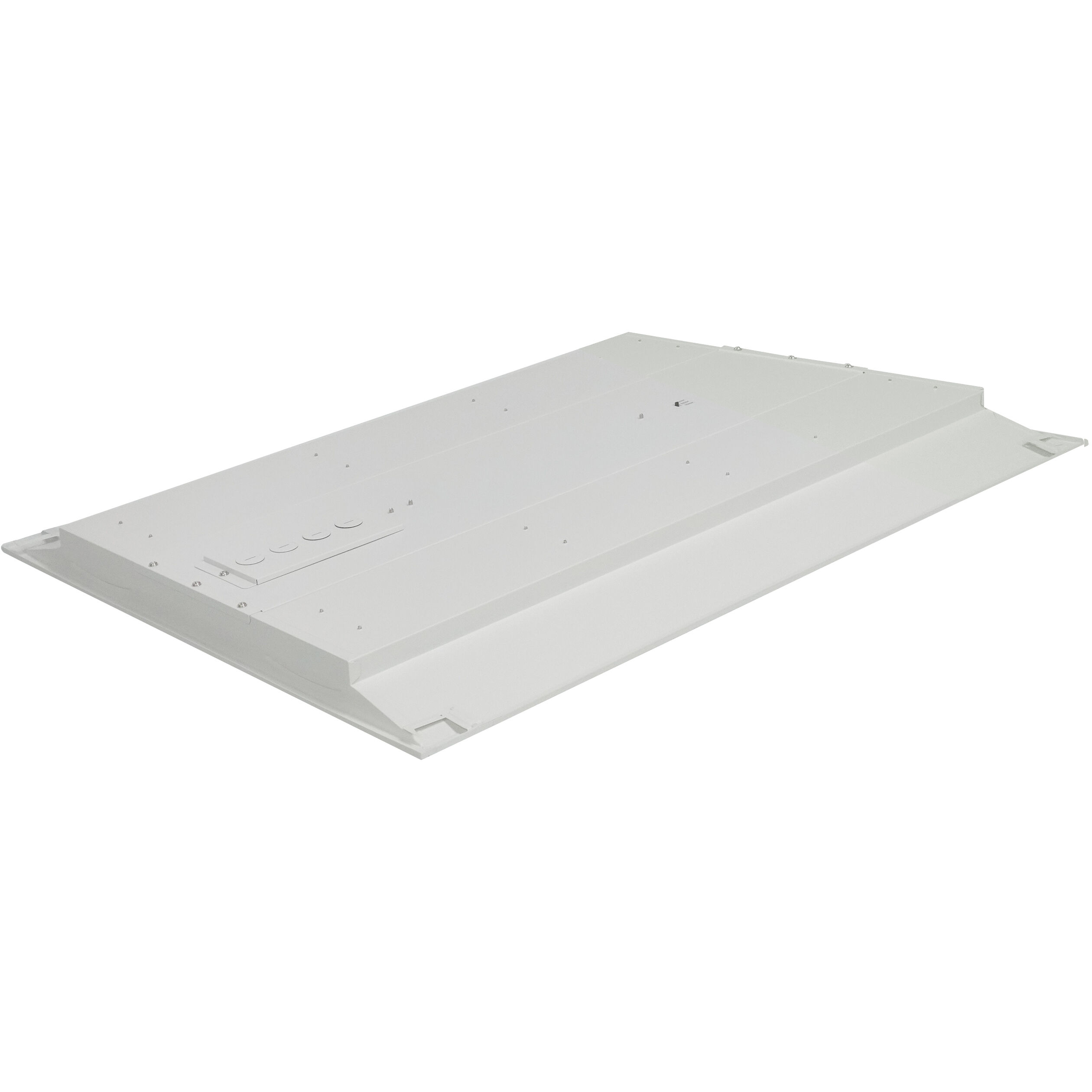 Brentwood LED 24 inch White Troffer Ceiling Light, Double Basket