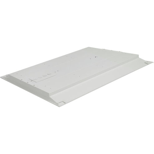 Brentwood LED 24 inch White Troffer Ceiling Light, Double Basket