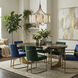 Panelist 5 Light 26 inch Brass Kisser Pendant Ceiling Light