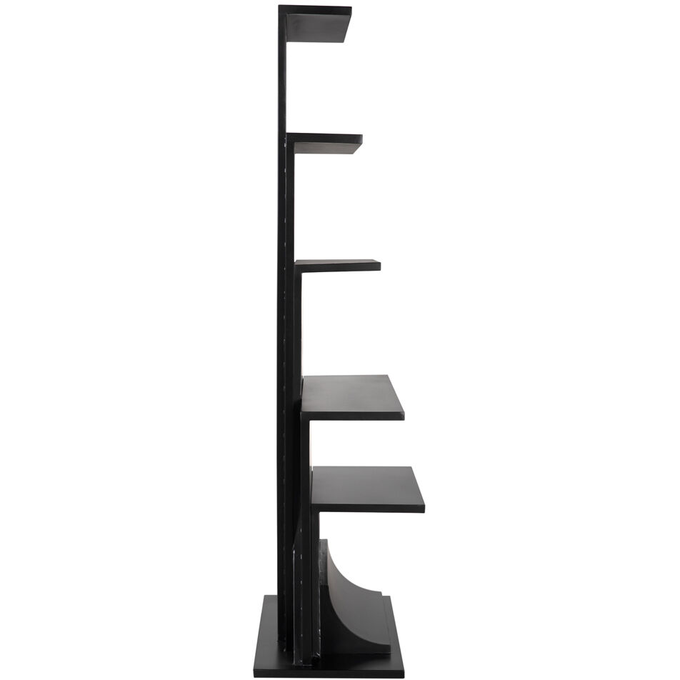 Zelda Matte Black Bookcase