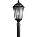 Courtyard 1 Light 24 inch Textured Black Outdoor Post Lantern
