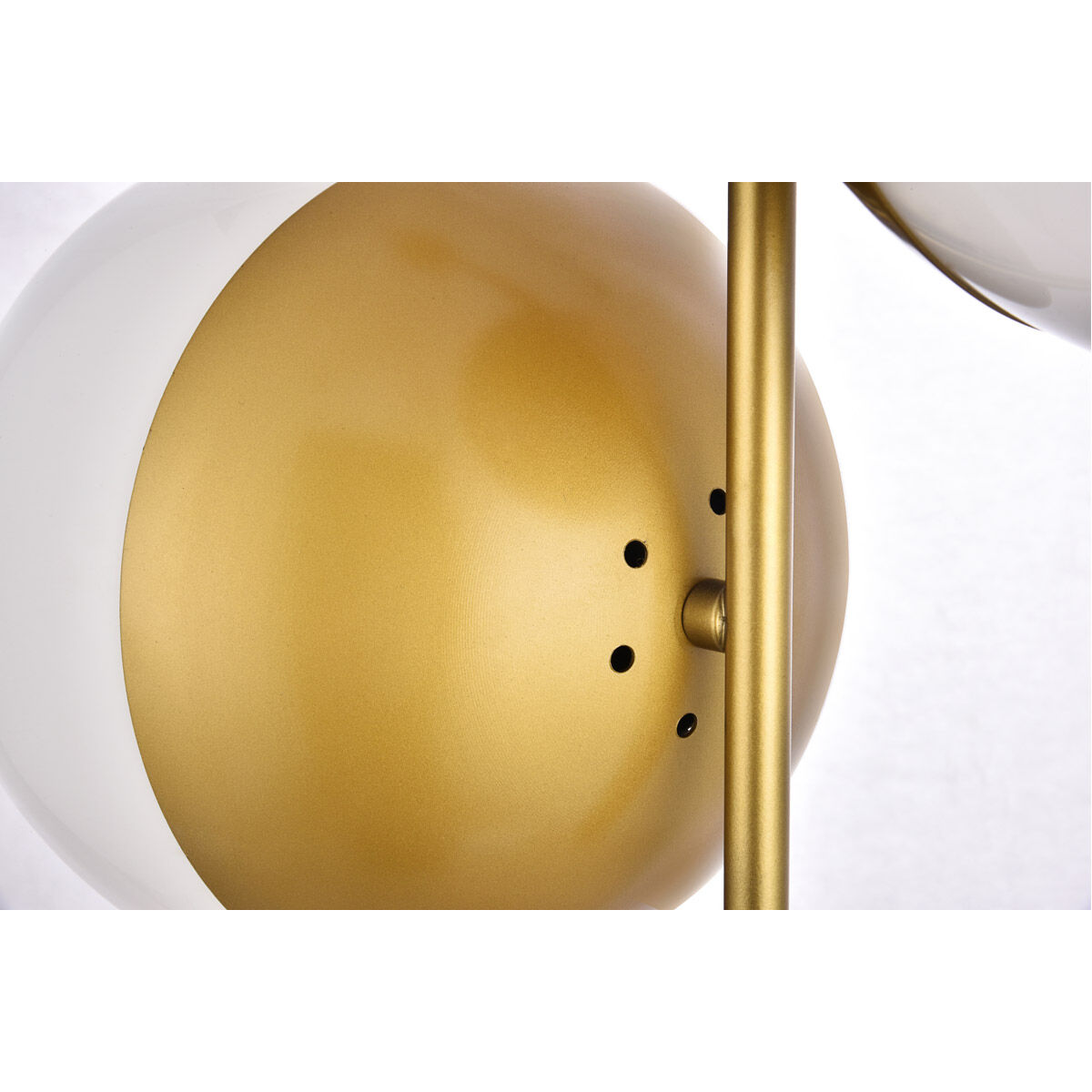 Eclipse 2 Light 17 inch Brass Pendant Ceiling Light
