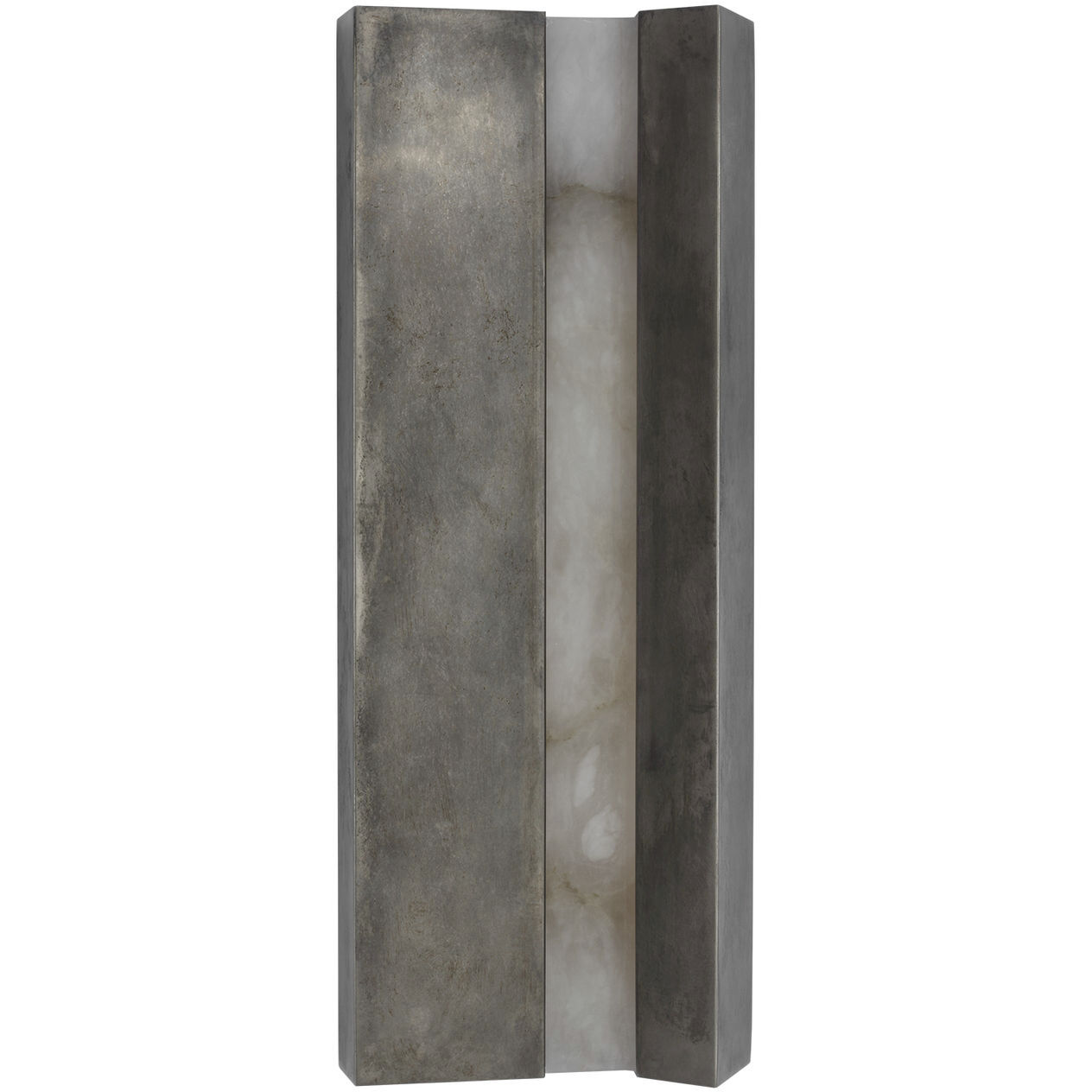 Anne-Marie Barton Austera Sconce Wall Light in Mottled Pewter