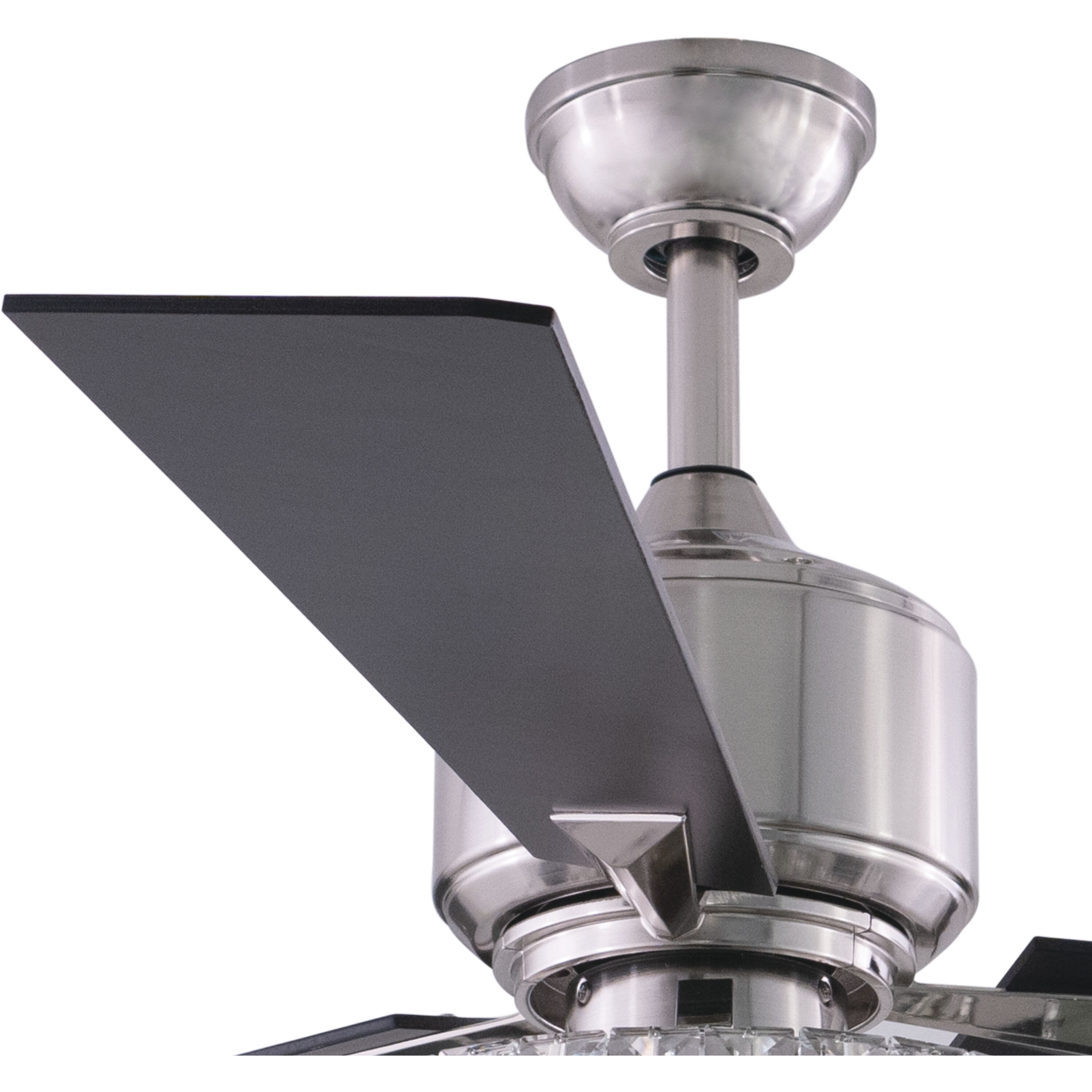 Vaxcel F0048 Clara 52 inch Brushed Nickel with Black Blades