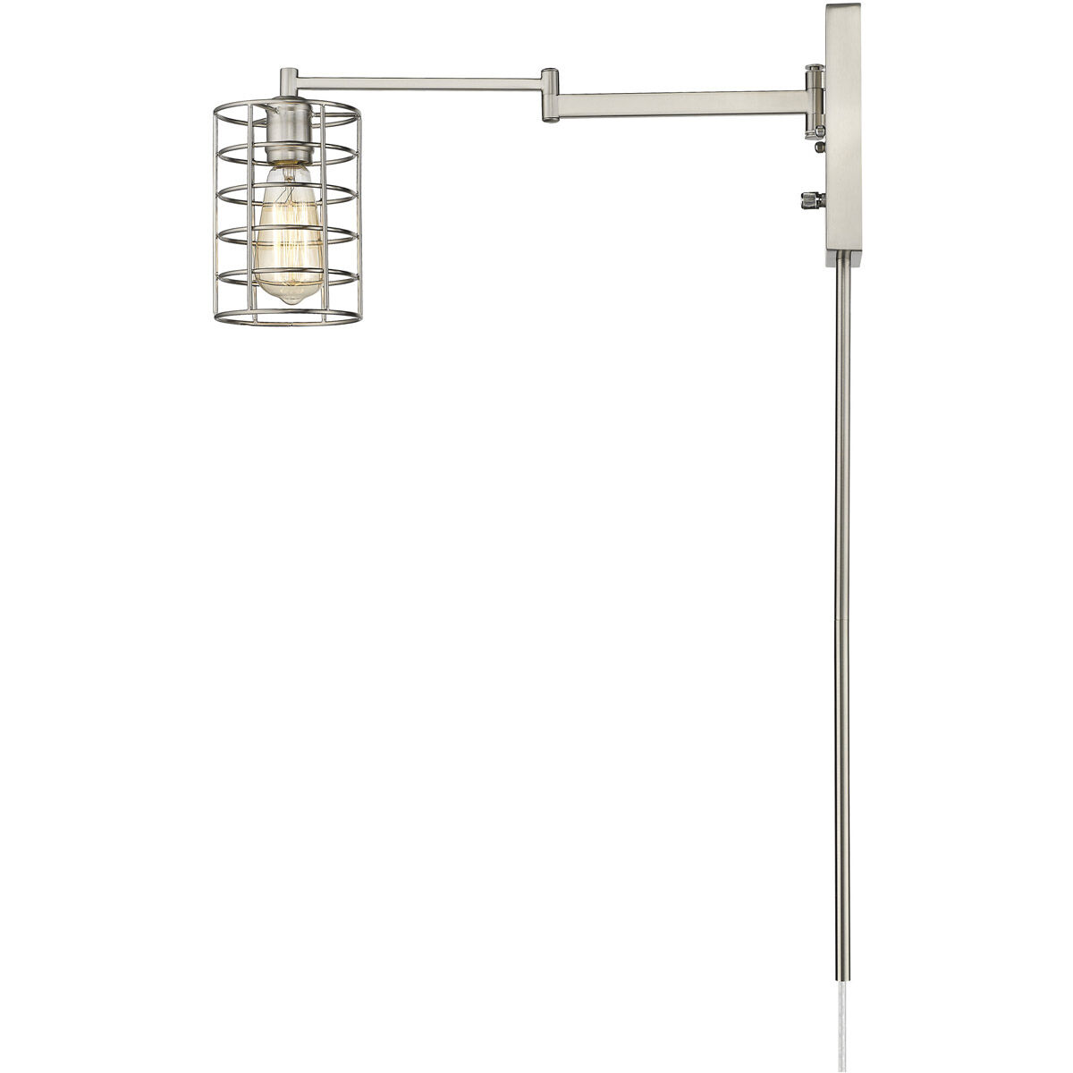 Jett 1 Light 5 inch Satin Nickel Sconce Wall Light