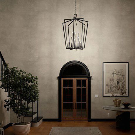 Abbotswell 16 Light Black Pendant Ceiling Light