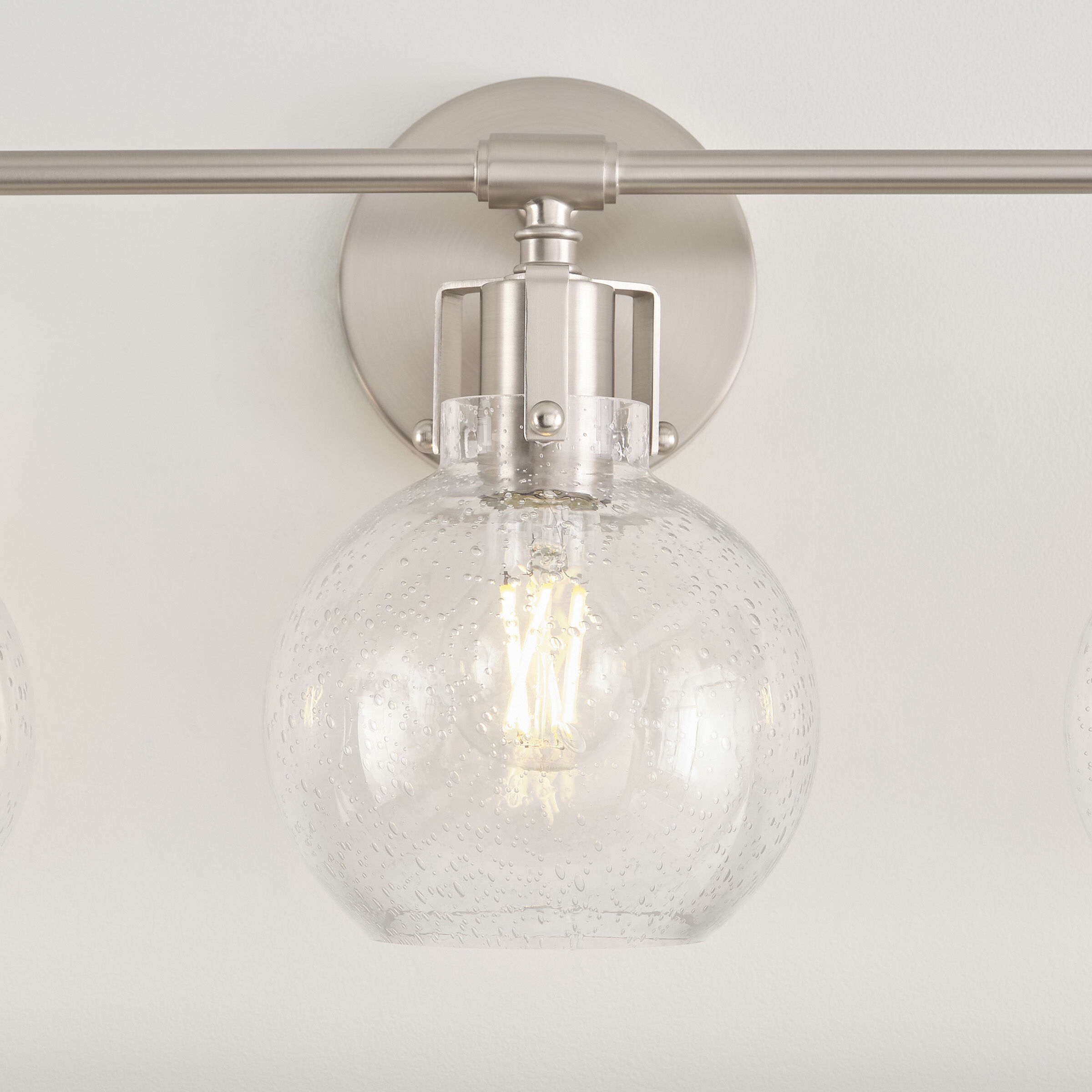 Sean Lavin Clara Vanity Light Wall Light in Satin Nickel