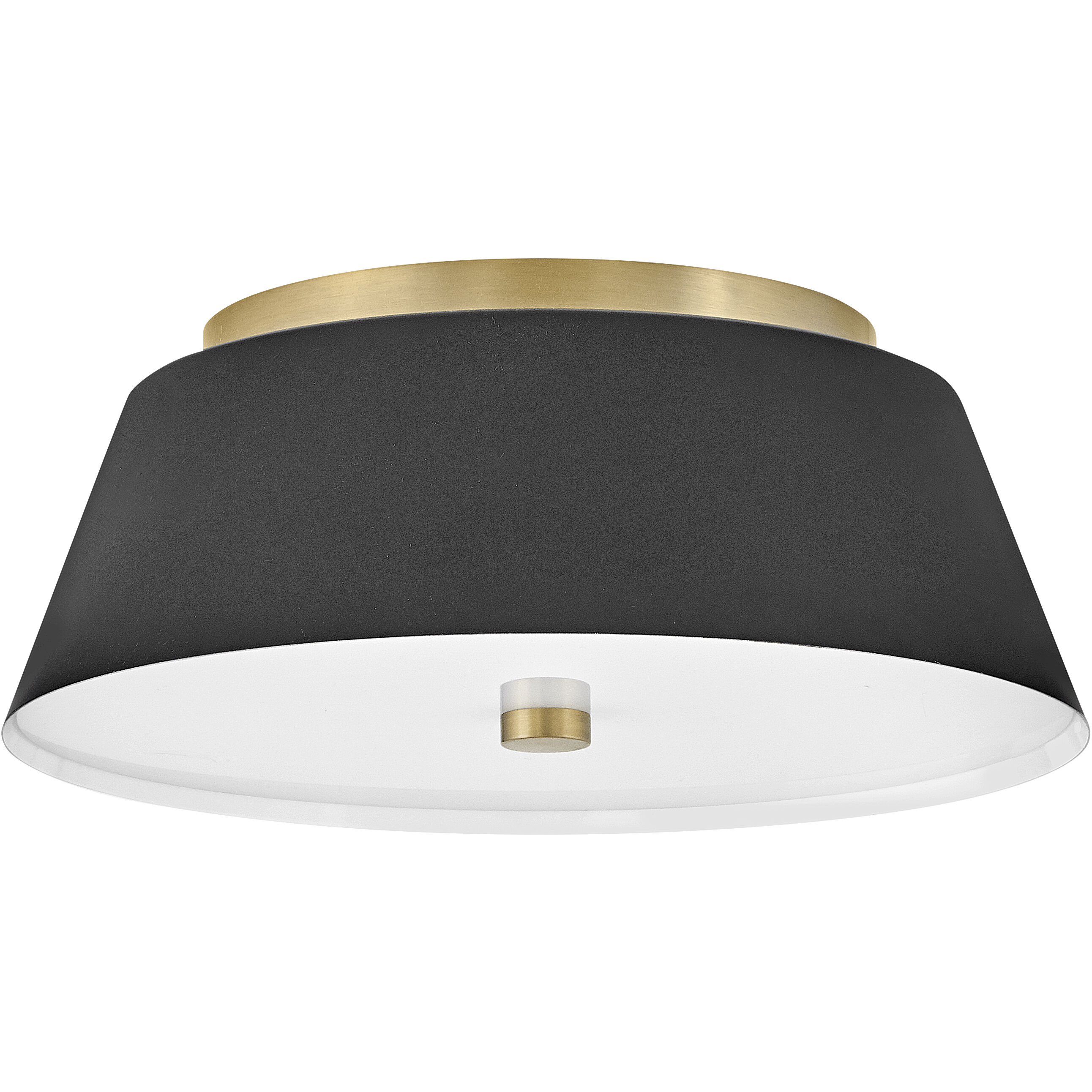 Tess 2 Light 14 inch Black Flush Mount Ceiling Light