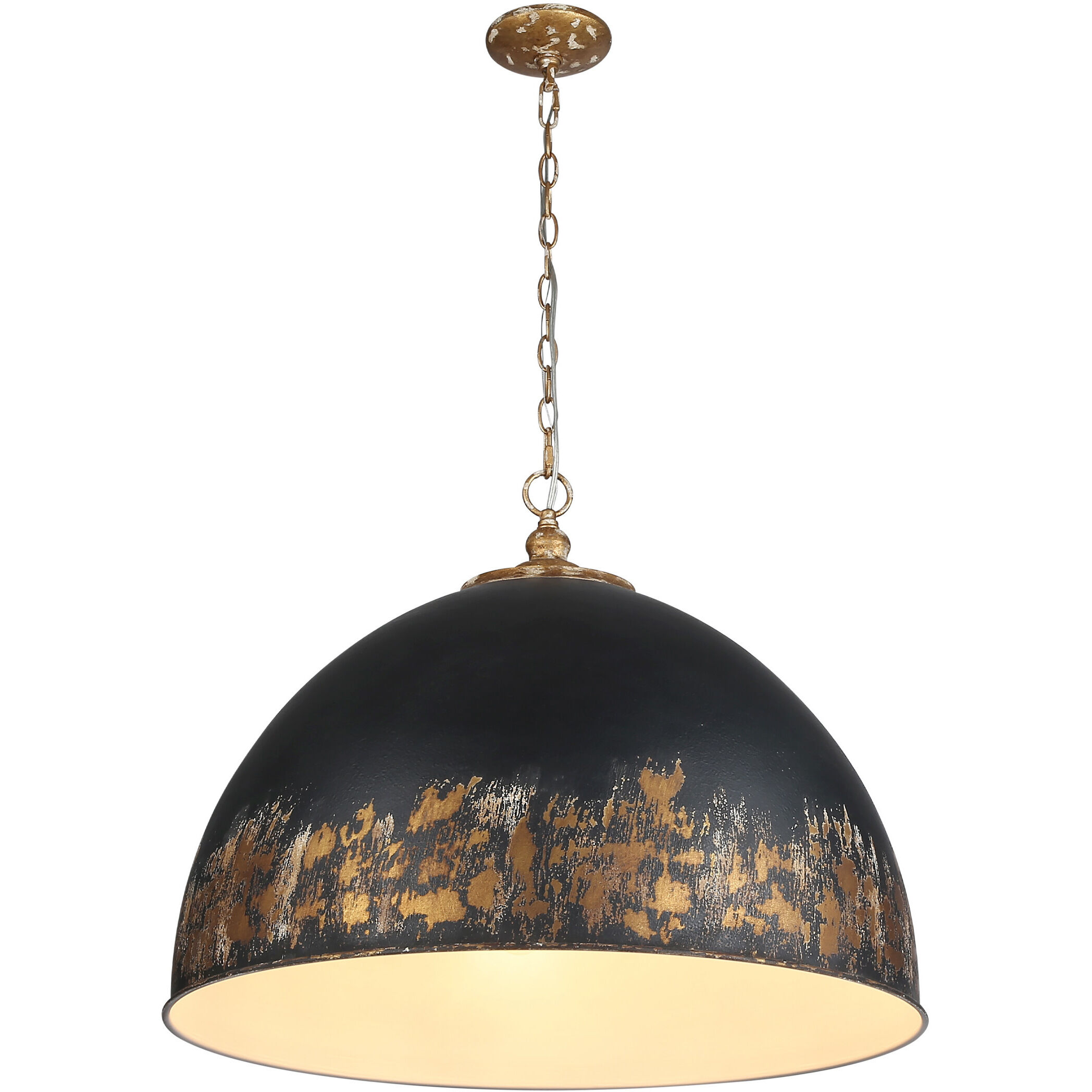 Alison Pendant Ceiling Light in Weathered Black Iron