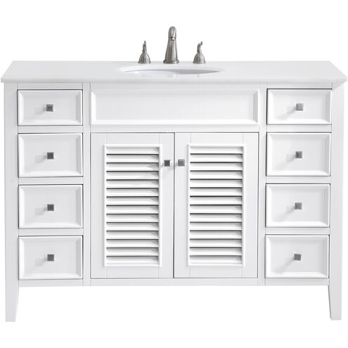 Cape Cod 48 X 21 X 35 inch Antique White Vanity Sink Set