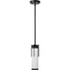 Roselle 3.75 inch Matte Black Pendant Ceiling Light
