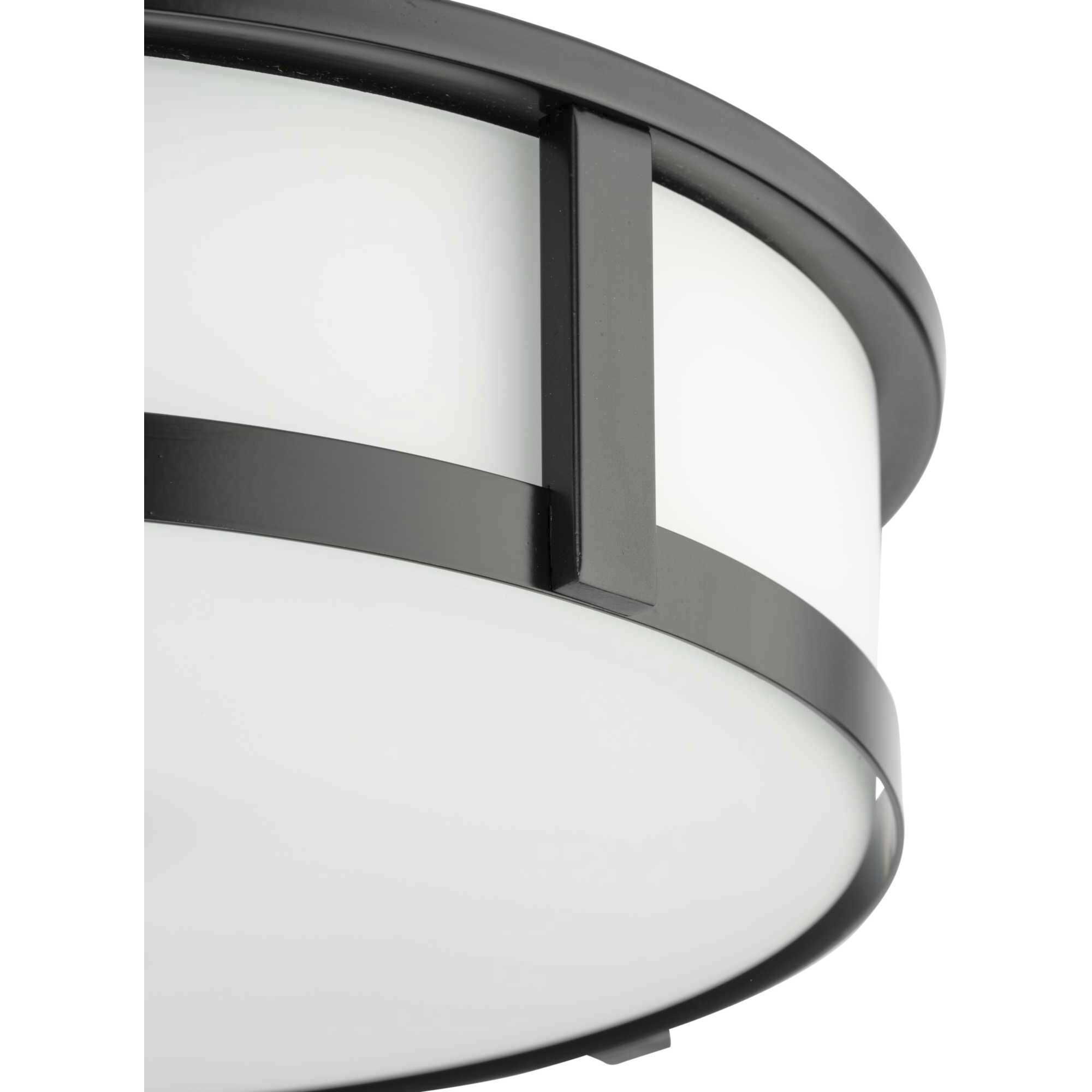 Gilliam LED 16.12 inch Matte Black Flush Mount Ceiling Light