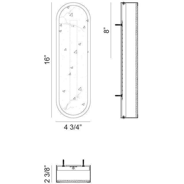 Marblestone LED 4.75 inch Aged Gold Brass Wall Sconce Wall Light