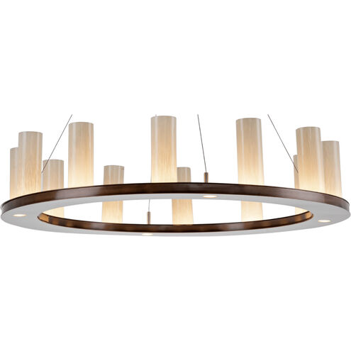 Carlyle LED Matte Black Chandelier Ceiling Light, Corona Ring
