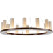 Carlyle LED 23 inch Classic Silver Chandelier Ceiling Light in 2700K LED, Corona Ring