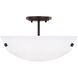 Kerrville 2 Light 15 inch Bronze Convertible Semi-Flush Pendant Ceiling Light