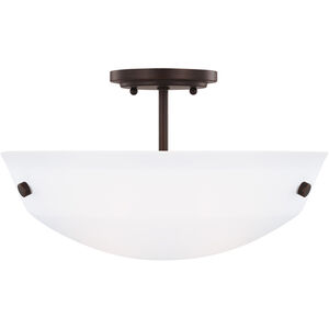 Kerrville 2 Light 15 inch Bronze Convertible Semi-Flush Pendant Ceiling Light