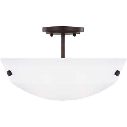 Kerrville 2 Light 15 inch Bronze Convertible Semi-Flush Pendant Ceiling Light
